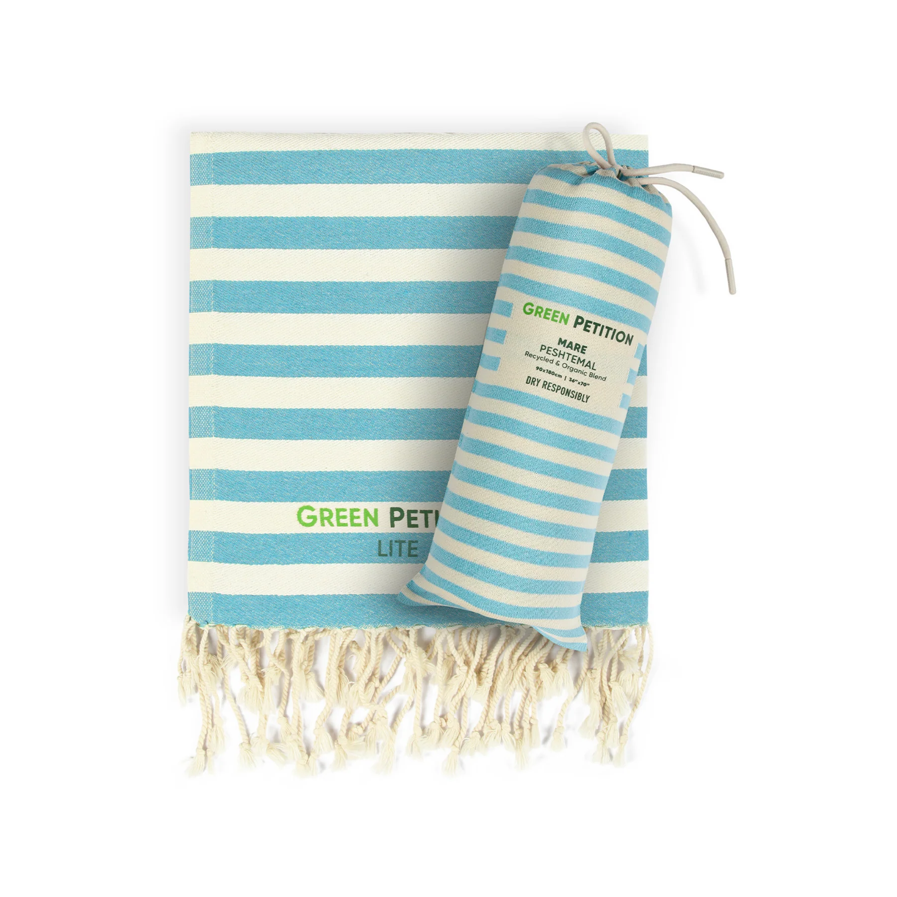 Toalha de praia mare capri e saco de transporte